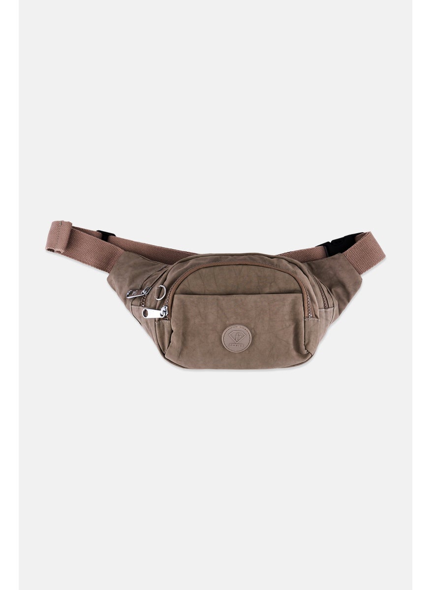 I Love Fashion Women Brand Logo Fanny Bag 33 L x 14 H x 5 W cm, Taupe  - Image 1