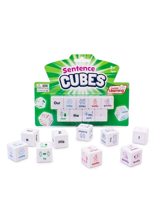 Junior Learning JL644 Sentences Cubes, Multicolor - Image 1