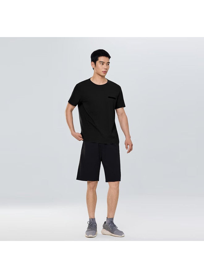 Markless Men's Short Sleeve Quick-drying Sun Protection T-shirt Summer New Cool Feeling Top 5658 Black L - Image 2