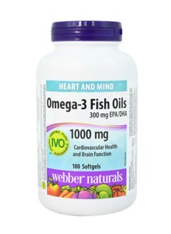 OMEGA-3 FISH OILS 300 MG EPA/DHA 1000 MG 180 SOFTGELS