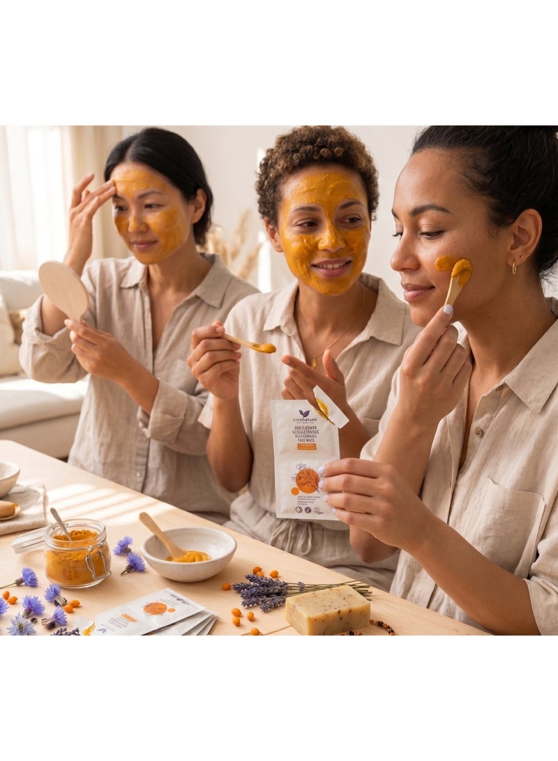 cosnature Multi-Power Face Mask Seabuckthorn – 16 ml, Intensive Glow & Hydration Treatment for Silky-Smooth, Radiant Skin with Nourishing Antioxidant Care You Can See After One Use ,Made in Germany - Image 5