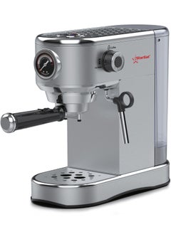 Espresso Master ST-697B: Elevate Your Coffee Experience With Precision Brewing, 19 Bar Pressure, Versatile Options, And Advanced Features For Barista-Quality Coffee At Home Silver