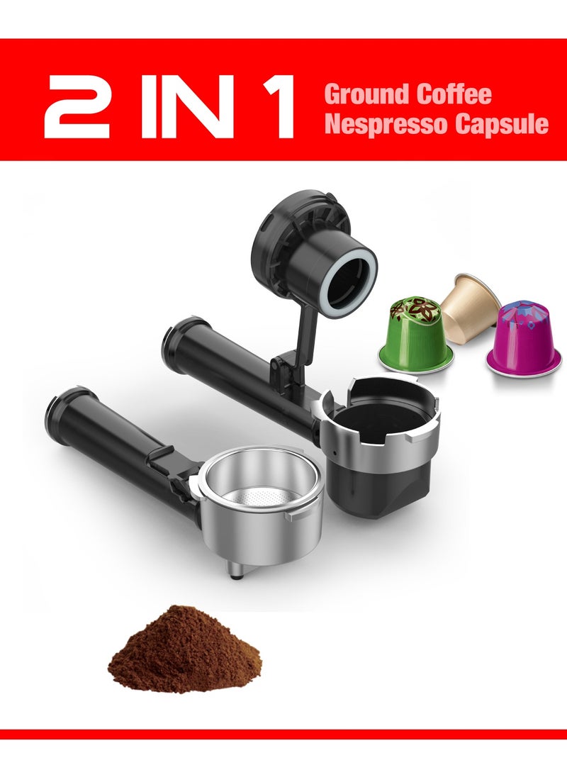 StarSat - Espresso Master ST-697B: Elevate Your Coffee Experience With Precision Brewing, 19 Bar Pressure, Versatile Options, And Advanced Features For Barista-Quality Coffee At Home Silver - Image 1
