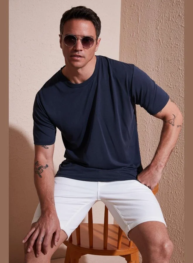 Buratti  Buratti Regular Fit Crew Neck Basic T-Shirt Men's T-Shirt 5902924 for Men | Best Price UAE