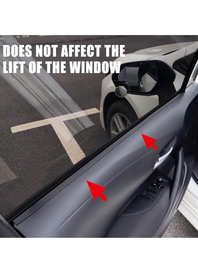 SYOSI - 4M Car Window Side Seal Strip, Weatherproof, Soundproof, and Dust-Resistant Rubber Seal Strip for Enhanced Insulation and Trim Molding - Image 1