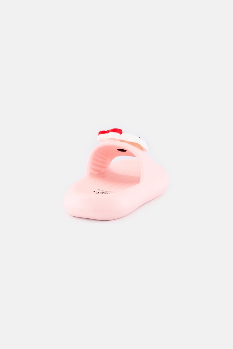 Hello Kitty Kids Girl Slip On Slippers, Pink  - Image 2