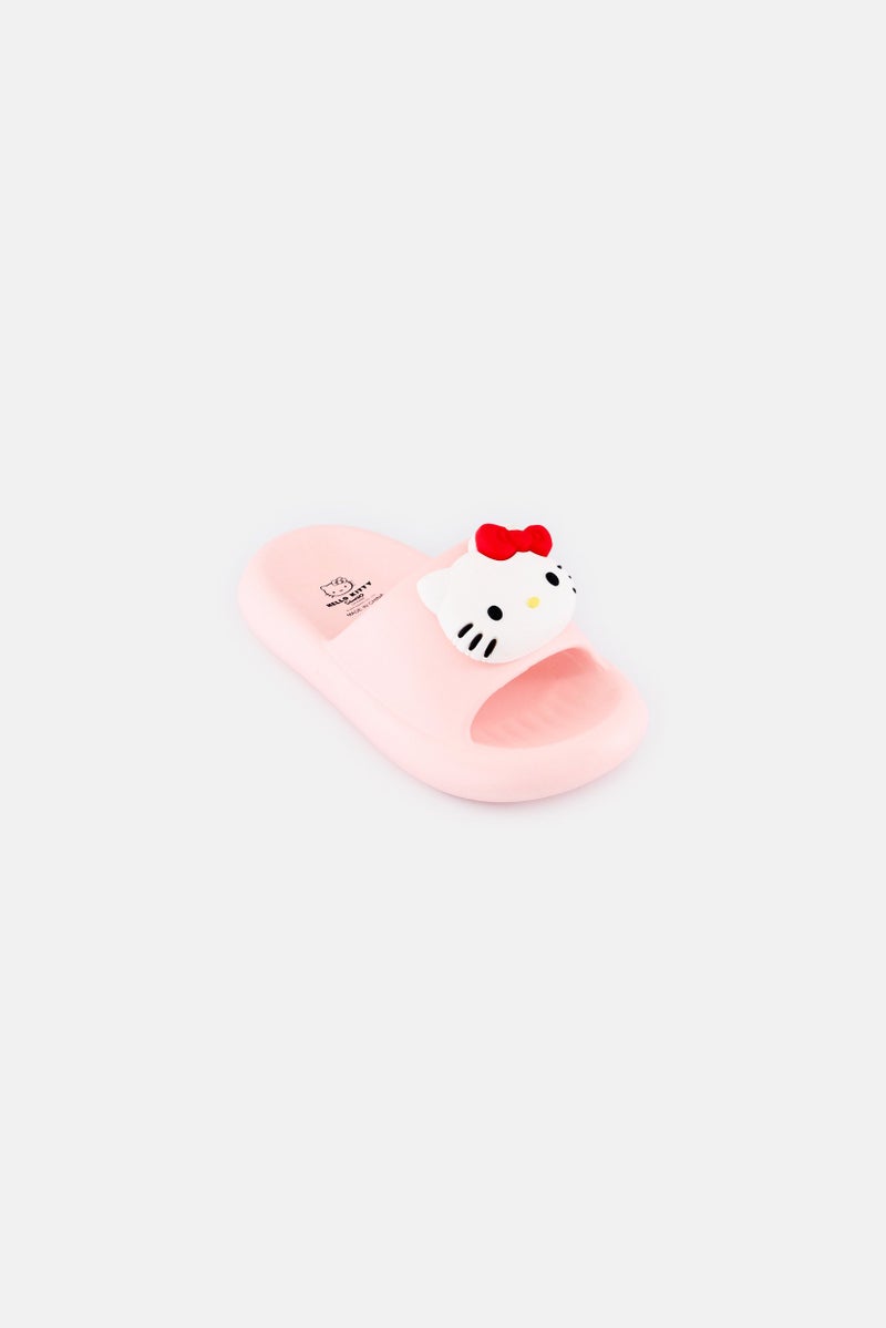 Hello Kitty Kids Girl Slip On Slippers, Pink  - Image 1