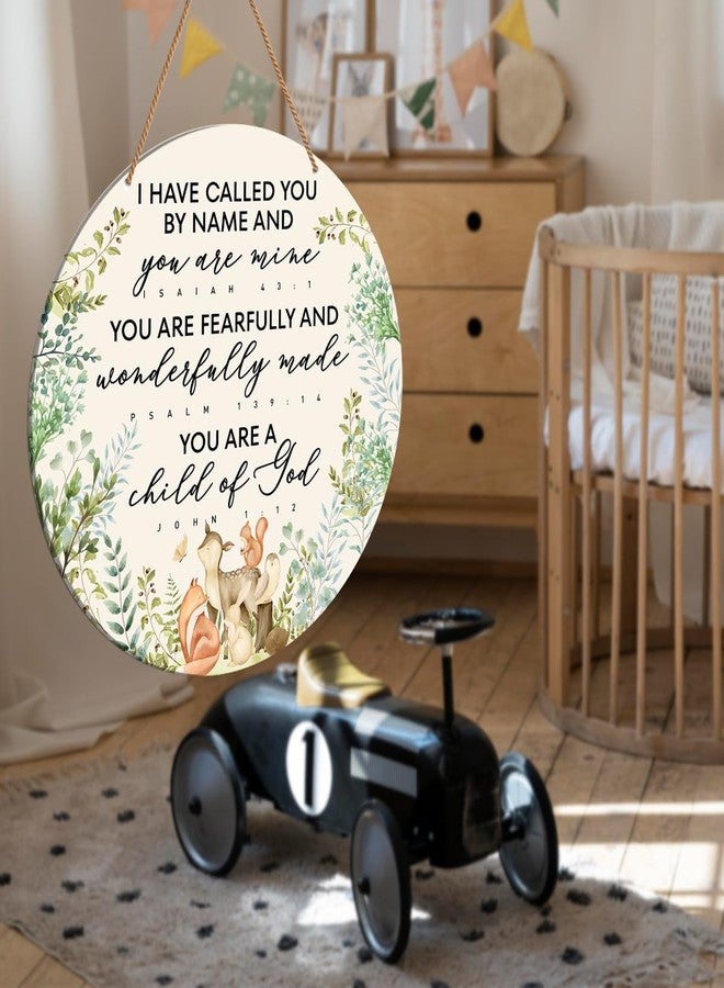 HSNBT Christian Nursery Wall Decor, Nursery Scripture Wall Decor for Newborn Baby Boy Girl Kids Bedroom Toddler Room Bible Verse Religious Hanging Sign Decorations Baptism Gift, You Are a Child of God - Image 5
