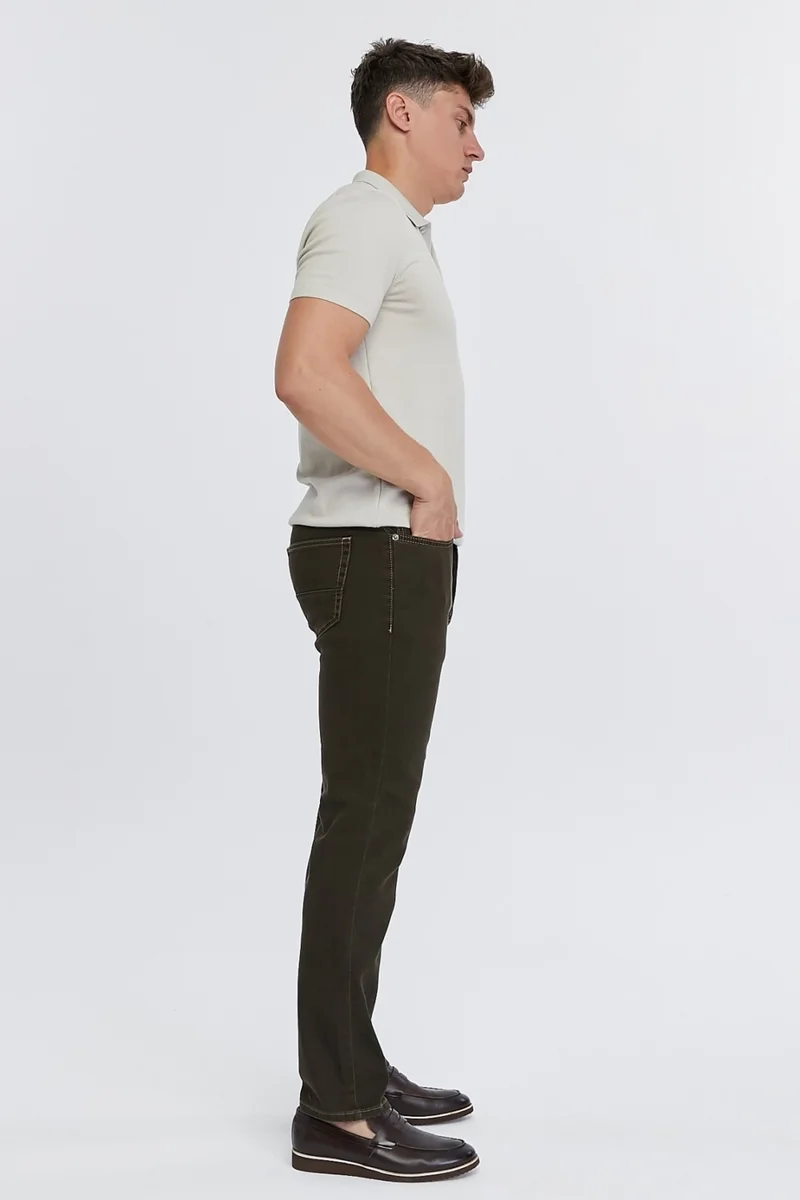 Cedy Denim Men's Yüksel Waist Wide Cut Piggy Leg Denim Trousers Regular Fit Jean - C336
