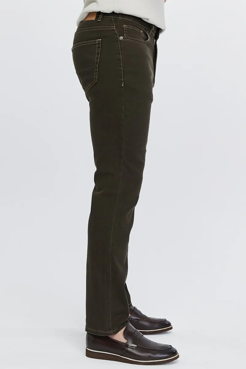 Cedy Denim Men's Yüksel Waist Wide Cut Piggy Leg Denim Trousers Regular Fit Jean - C336