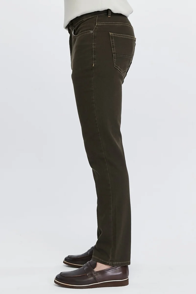 Cedy Denim Men's Yüksel Waist Wide Cut Piggy Leg Denim Trousers Regular Fit Jean - C336
