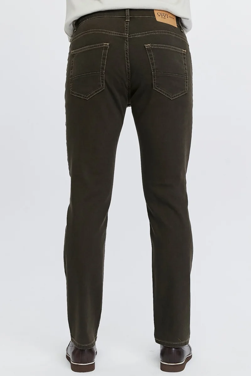 Cedy Denim Men's Yüksel Waist Wide Cut Piggy Leg Denim Trousers Regular Fit Jean - C336