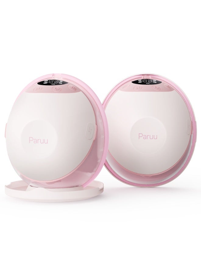 Paruu مضخة ثدي كهربائية قابلة للارتداء P20 بدون استخدام اليدين مع شفط قوي، ضوضاء منخفضة، 4 أوضاع و 12 مستوى - Image 1