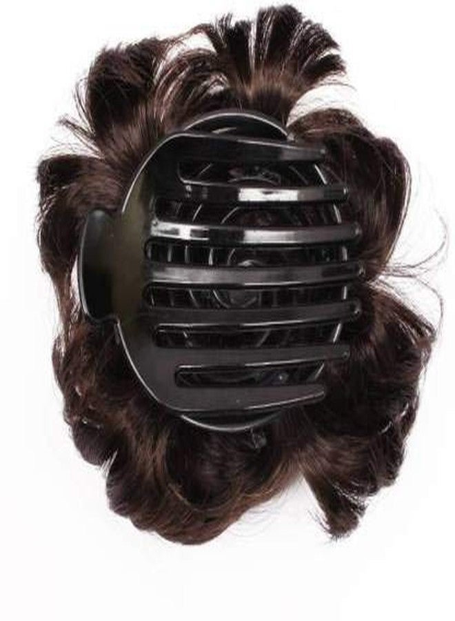 BLUSHIA Claw Style Dark Brown Hair Bun For Women And Girls - Image 3