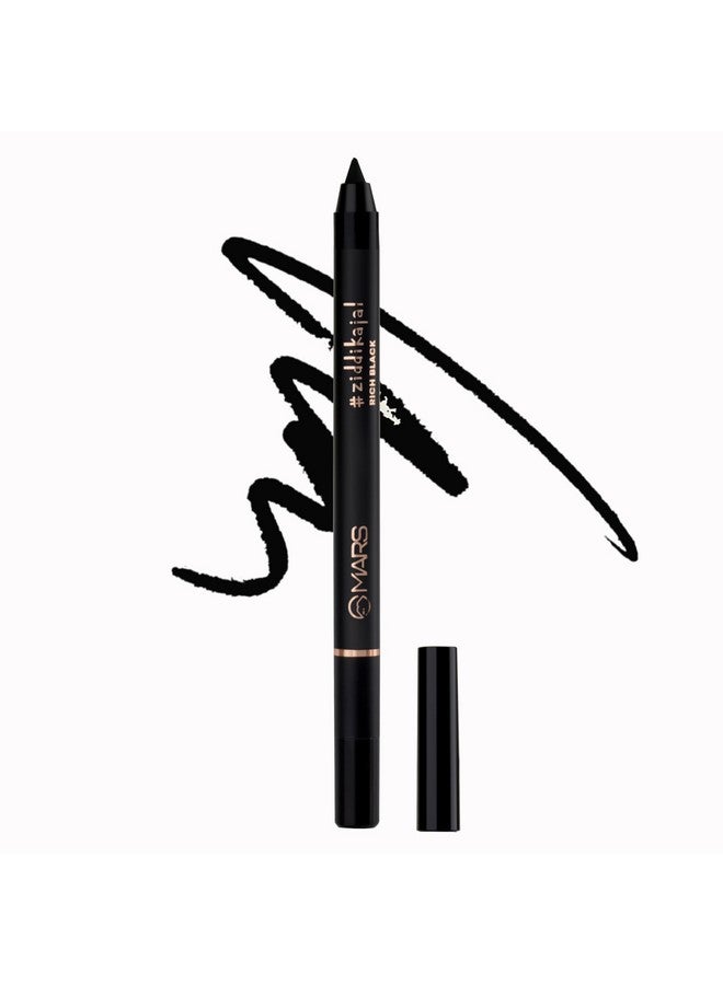 مارس قلم Ziddi Kajal يدوم حتى 12 ساعة Kajal | تصبغ أسود غني | مقاومة للتلطخ والماء | تطبيق سهل بتمريرة واحدة (1.4 جرام) أسود) - Image 1