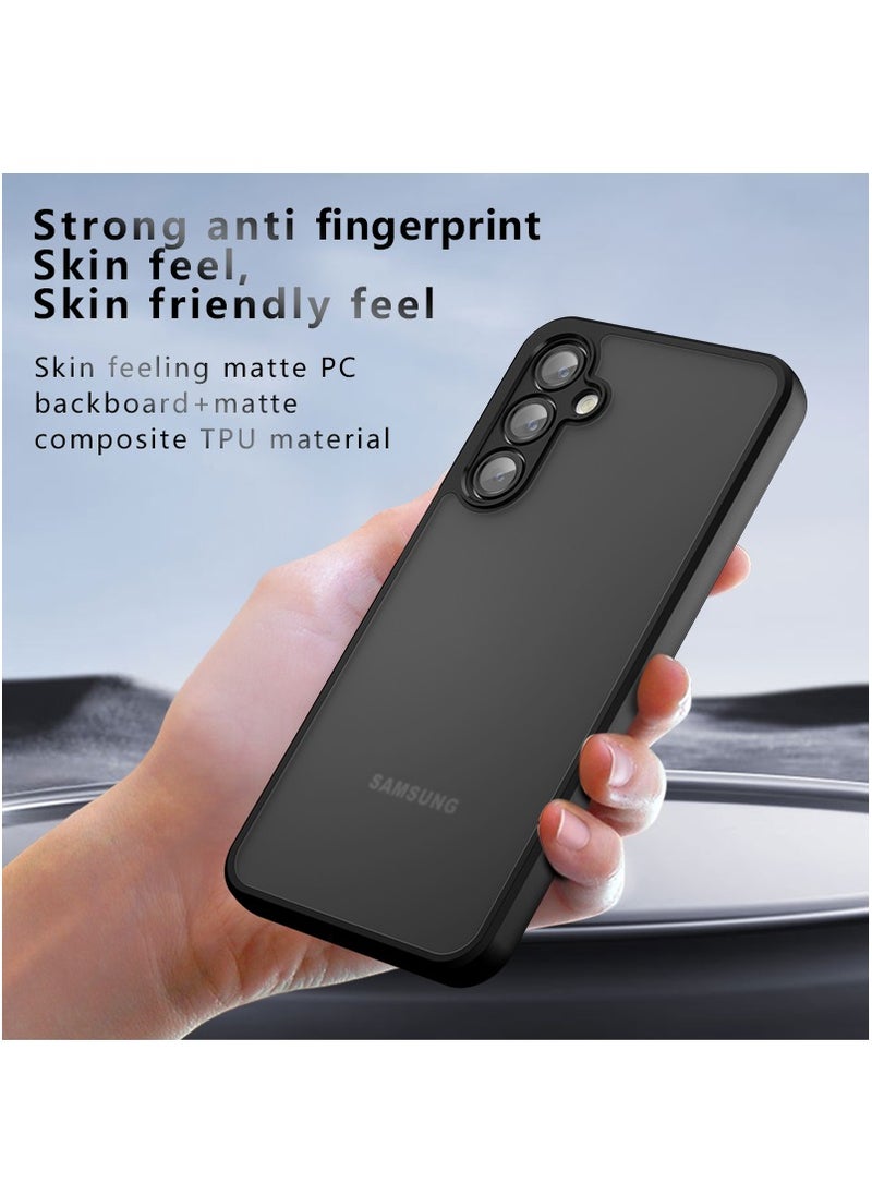 Fankalo - [1+2 Sets] For Samsung Galaxy A16 Case Cover & Screen Protector Frosted Translucent Back Protective Slim Phone Cover, Anti-Fingerprints, Anti-Fall Drop Protection，2 Tempered Flims - Image 1