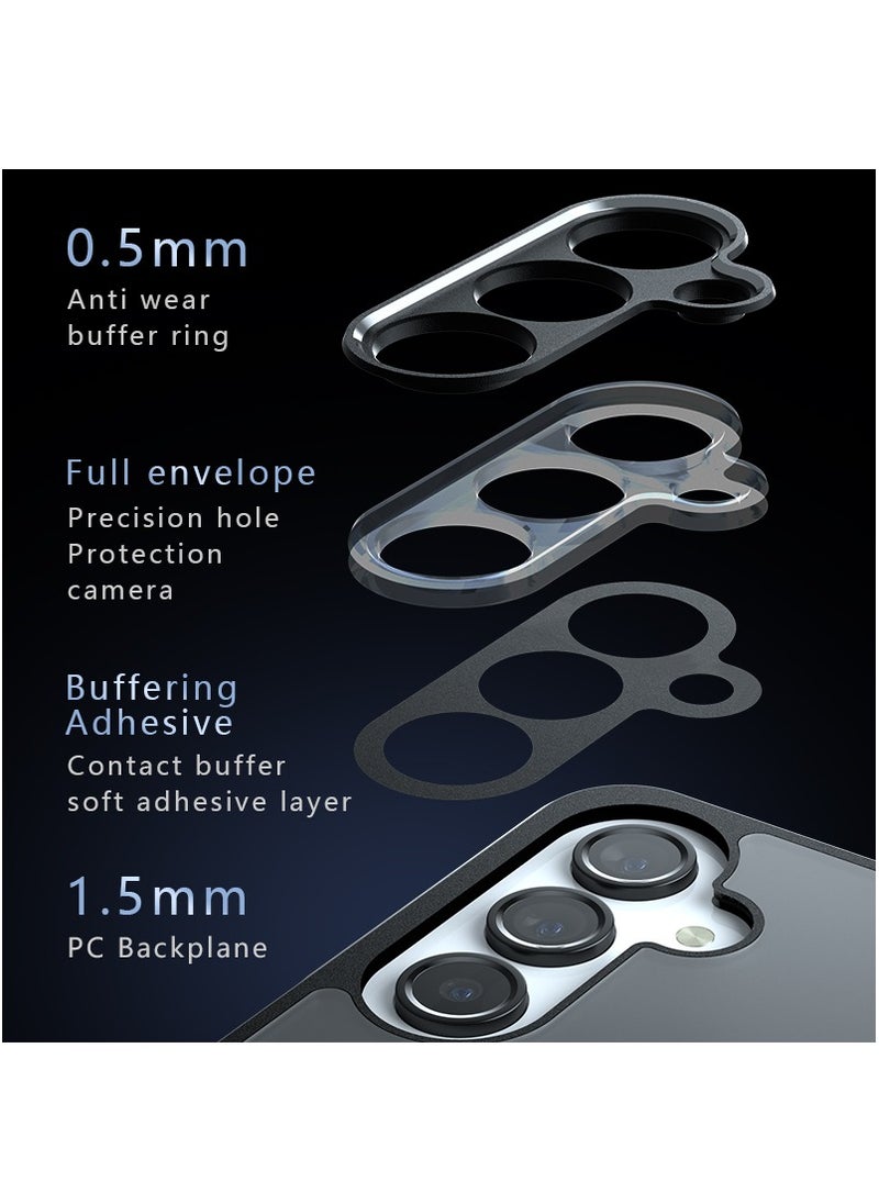 Fankalo - [1+2 Sets] For Samsung Galaxy A16 Case Cover & Screen Protector Frosted Translucent Back Protective Slim Phone Cover, Anti-Fingerprints, Anti-Fall Drop Protection，2 Tempered Flims - Image 1
