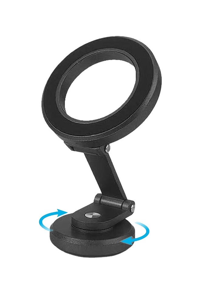 Car Phone Mount, MagGrip Ultra-Compact Foldable Mount Holder With 360 Degree Cradle-Free Design, N52 Powerful Magnet And Slip-Proof Surface, MagHoop-HG Grey - Image 1