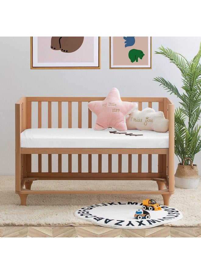 THXSILK Pure Silk Fitted Crib Sheet, Organic Crib Bedding-Ultra Soft, Smooth, 100% Top Grade Mulberry Silk, 28" x 52" x 8" (Off White) - Image 1