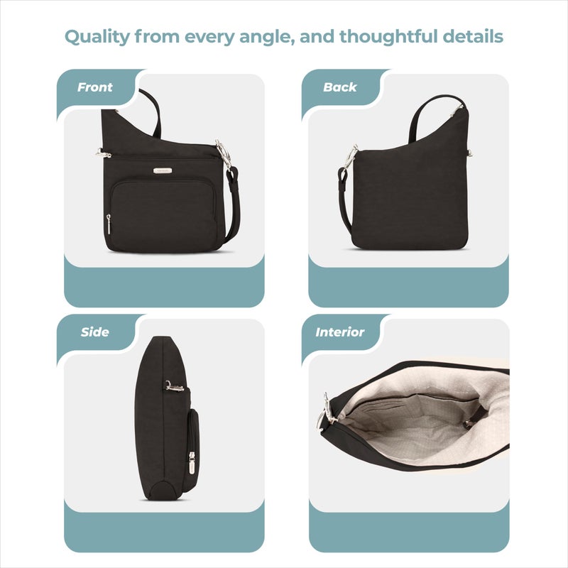 Travelon Anti-Theft Essentials North/South Crossbody Bag - Image 5