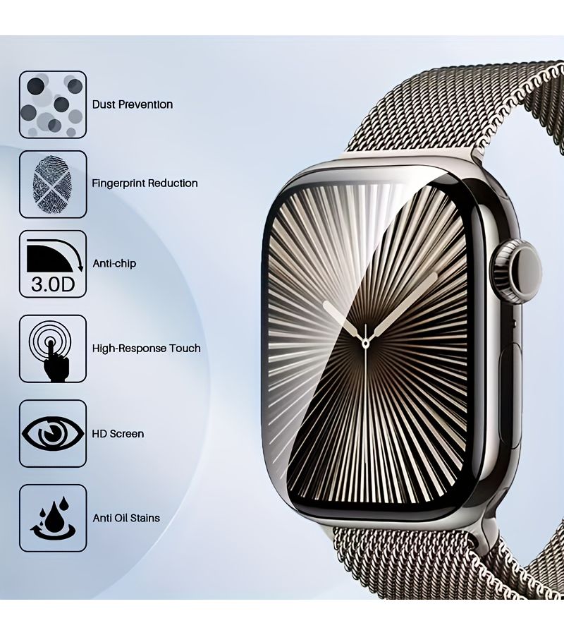 HD Clear TPU Screen Protector 8Pcs For Apple Watch 44mm Series 4 5 6 SE - Image 5