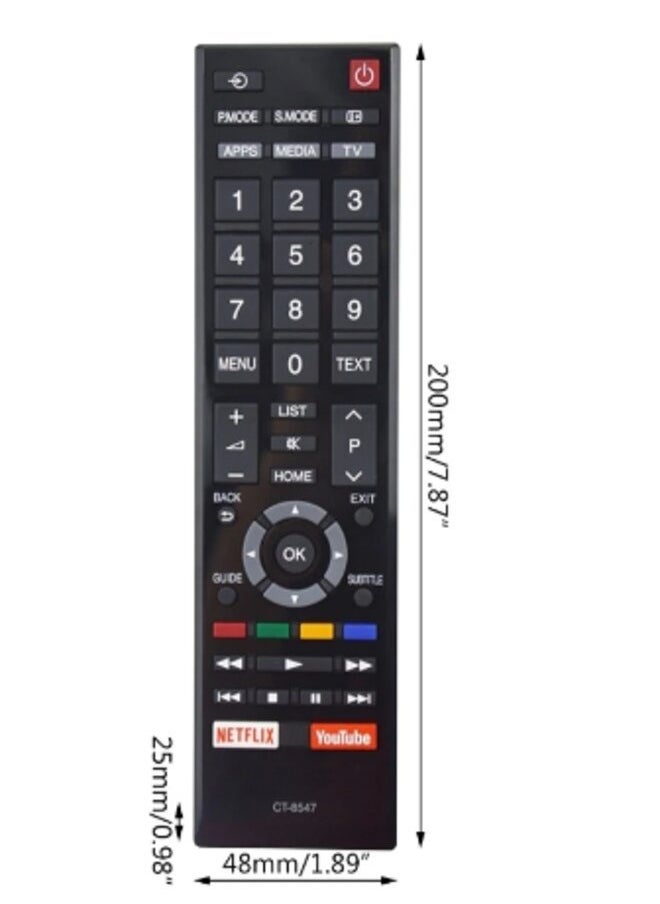 ماركة غير محددة - ريموت كنترول بديل لتلفزيونات توشيبا سمارت موديل CT-8547 - Image 1