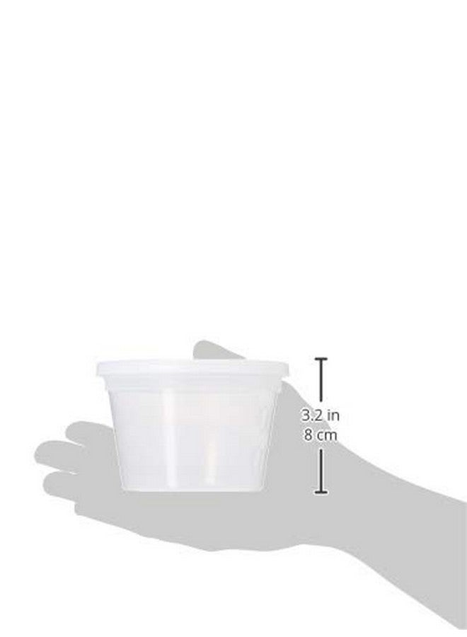 Stack Man Deli Containers with Lids [48 Sets - 16 oz.] Pint Plastic Soup Container - Disposable Deli Food Storage Containers with Airtight Lids for Freezer & Restaurant Takeout - Image 3