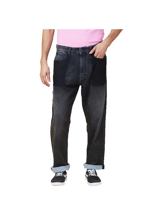 بيينغ هيومان Mens Black Tone Anti Fit Denims