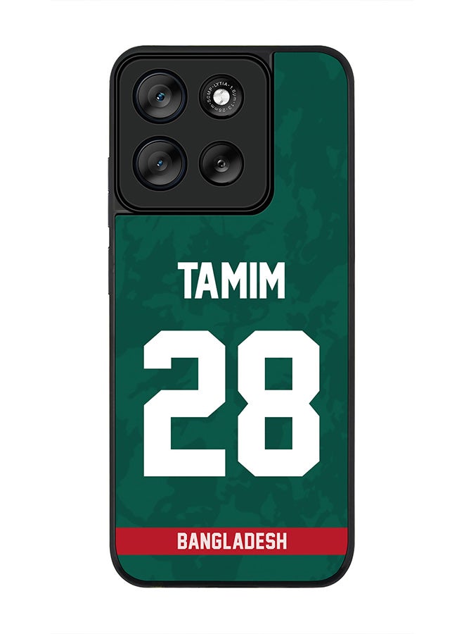 Stylizedd For Motorola Moto G56 Case,Slim fit Camera Protection, Shockproof Thin Phone cover  - Bangladesh Tamim Iqbal, Jersey No 28 - Image 1