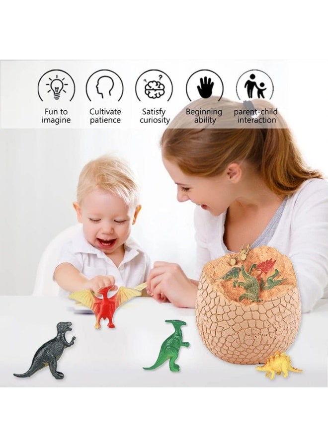 This giant Dino Jumbo egg contains 14 dinosaurs in a unique surprise design, combining dinosaur exploration, archaeology, and STEM crafts. A perfect Easter toy for boys and girls. - Image 2