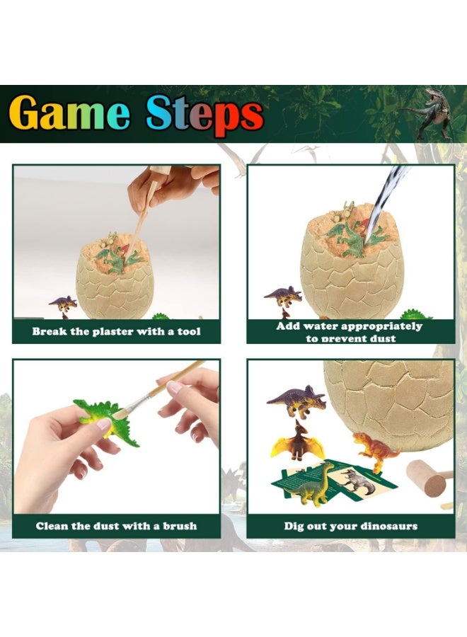 This giant Dino Jumbo egg contains 14 dinosaurs in a unique surprise design, combining dinosaur exploration, archaeology, and STEM crafts. A perfect Easter toy for boys and girls. - Image 3