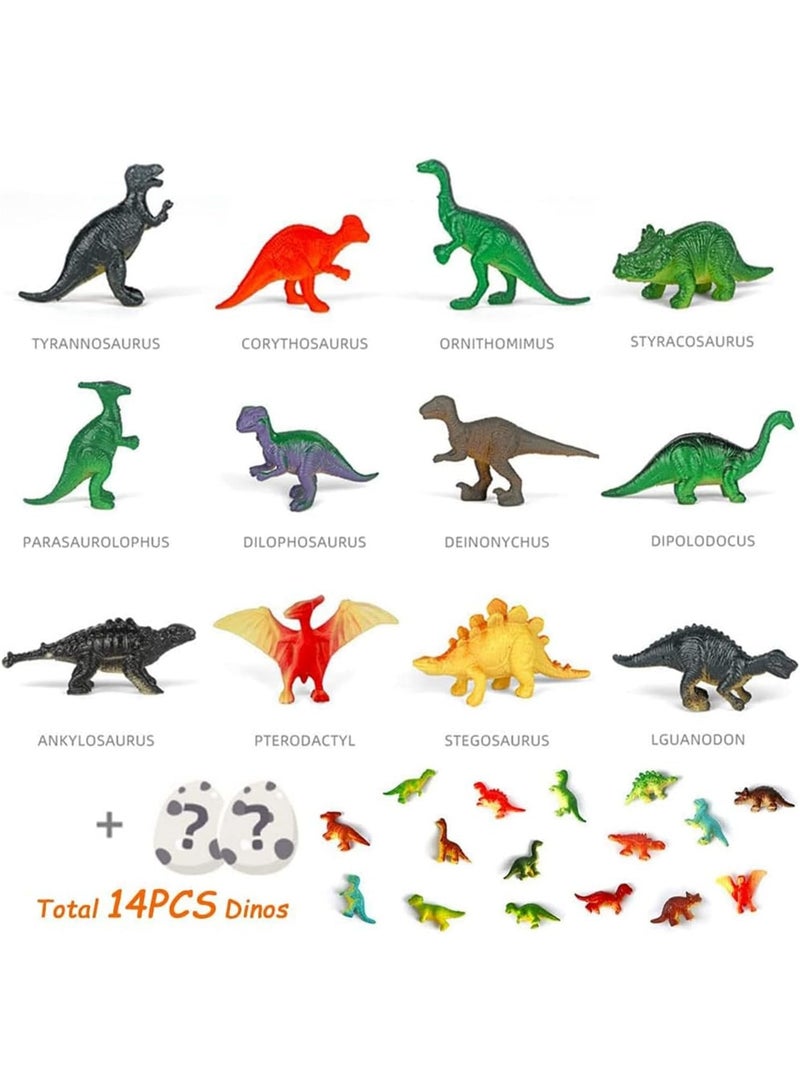 This giant Dino Jumbo egg contains 14 dinosaurs in a unique surprise design, combining dinosaur exploration, archaeology, and STEM crafts. A perfect Easter toy for boys and girls. - Image 4