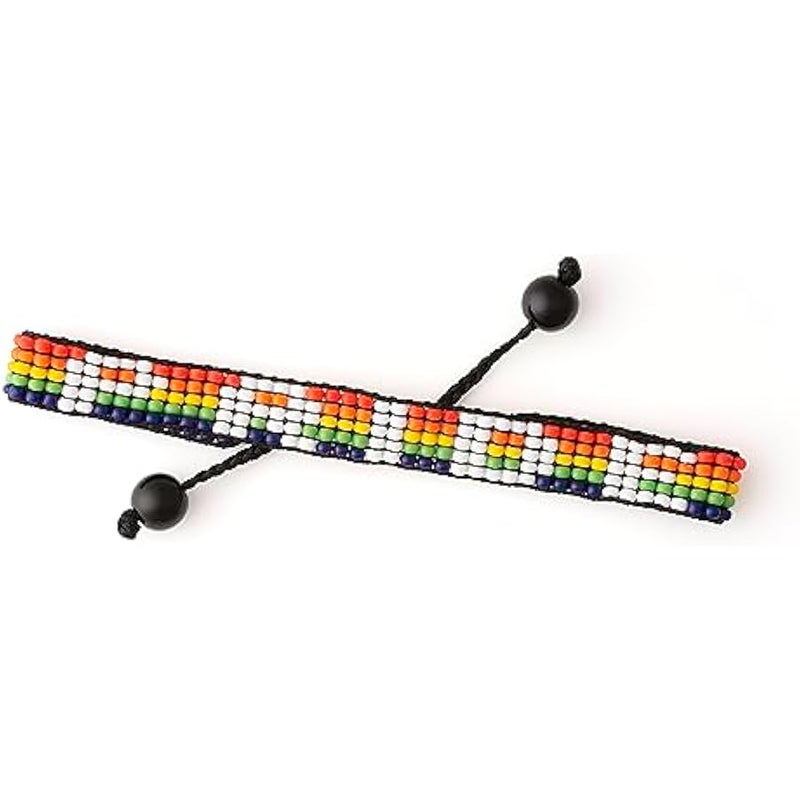 Arabest Handmade PRIDE Bracelet - Celebrate Love and Equality | LGBTQ+ Rainbow Pride Flag Jewelry | Gay Lesbian Bisexual Transgender Bracelet | Adjustable Wristband for Women and Men - Image 3