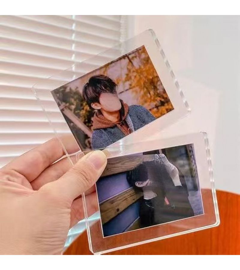 10 إطارات صور أكريليك ممغنطة شفافة للإعلان على الثلاجة، ديكور منزلي، هدايا عيد ميلاد، قطر داخلي 2.76 × 1.77 بوصة - Image 1