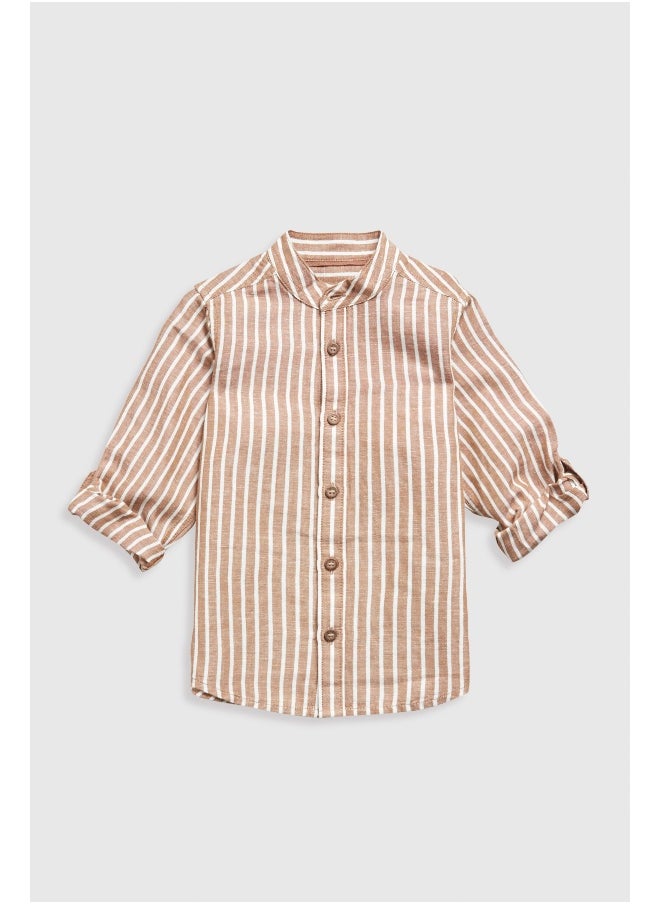 mothercare Striped Linen Shirt  - Image 1