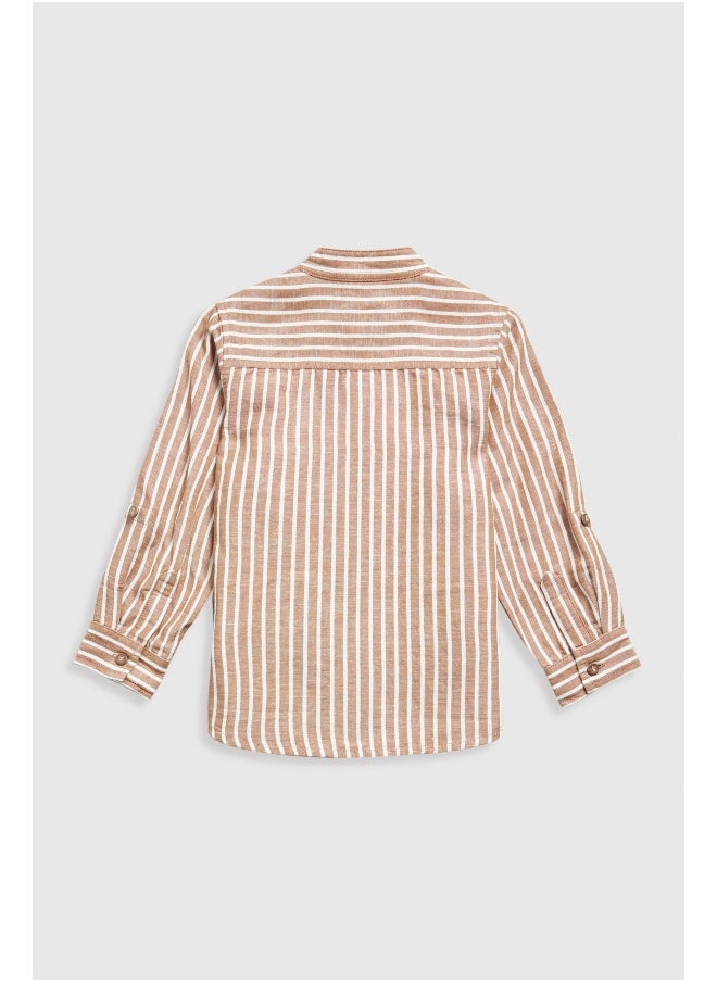 mothercare Striped Linen Shirt  - Image 2
