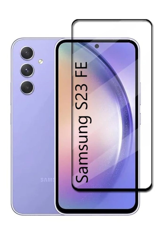 YoYoTech Screen protector for Samsung Galaxy S23 FE 5G 6.4 Inch Full Coverage Tempered Glass Film  - Image 1