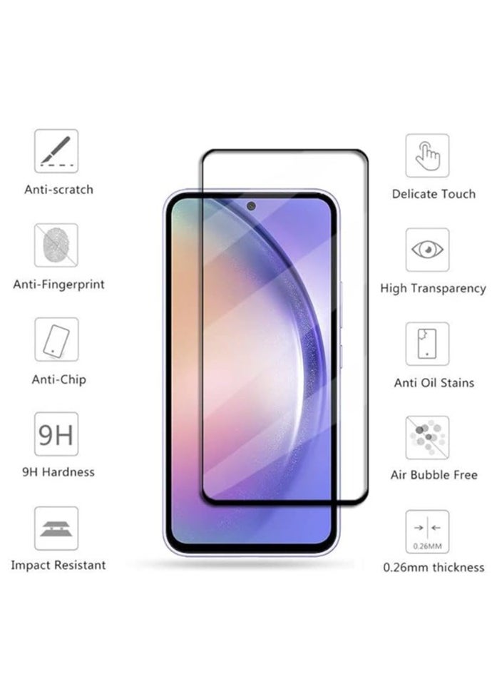 YoYoTech Screen protector for Samsung Galaxy S23 FE 5G 6.4 Inch Full Coverage Tempered Glass Film  - Image 2