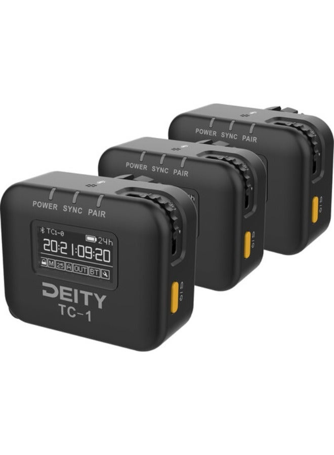 Deity Microphones TC-1 Wireless Timecode Generator Box 3-Pack Kit (Bluetooth, 2.4 GHz) - Image 1
