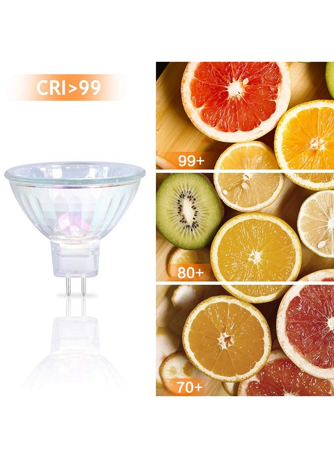 Gmy MR16 Halogen Bulbs 50W 12V GU5.3 Spotlight 2 Pin Base 36°Beam Angle Warm White Dimmable Bin-Pin Base Track Light Bulbs MR16 Bulbs with Clear Glass Cover 6 Pack  - Image 3