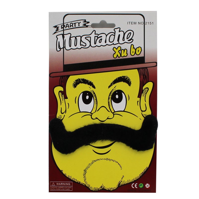 Halloween Performance Supplies Props Funny Funny Fake Beard Children Masquerade Ball Simulation Black Beard - Image 5