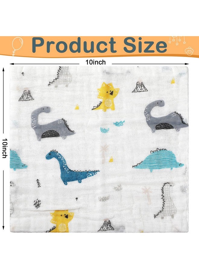 كينينج 30 قطعة من مناشف الأطفال من الموسلين لحديثي الولادة مقاس 10 × 10 بوصة، ملابس تجشؤ موسلين ناعمة ماصة، ملابس غسل ملابس وجه الطفل، مناشف وجه للأطفال الصغار، هدية استحمام للأطفال الصغار - Image 2