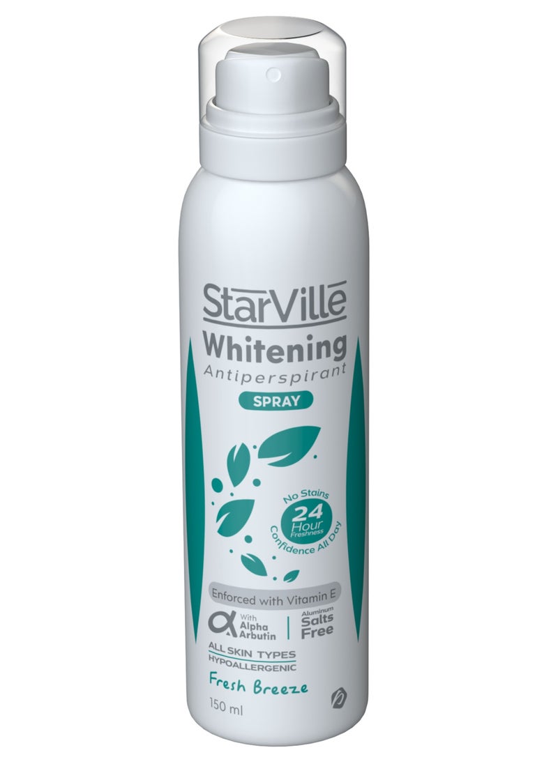 starville Starville Whitening Antiperspirant Spray Fresh Breeze 150ml  - Image 2