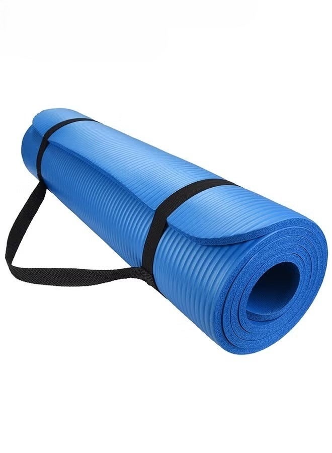 Tear-Resistant Exercise Mat With Carrying Strap - Image 1