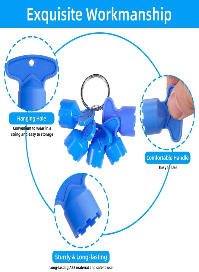 Hibbent 10 Pieces Faucet Aerator Key, Aerator Wrench with a Ring for Easy Storage Removal Wrench Tool for M16.5 M18.5 M21.5 M22.5 M24 5 Set (Pack of 2) - Image 5