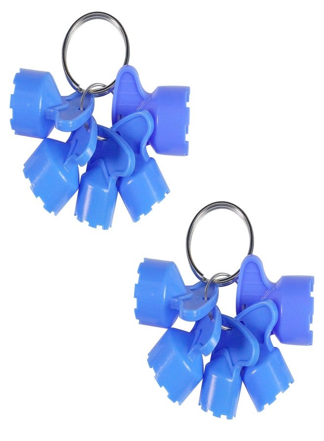 Hibbent 10 Pieces Faucet Aerator Key, Aerator Wrench with a Ring for Easy Storage Removal Wrench Tool for M16.5 M18.5 M21.5 M22.5 M24 5 Set (Pack of 2) - Image 1