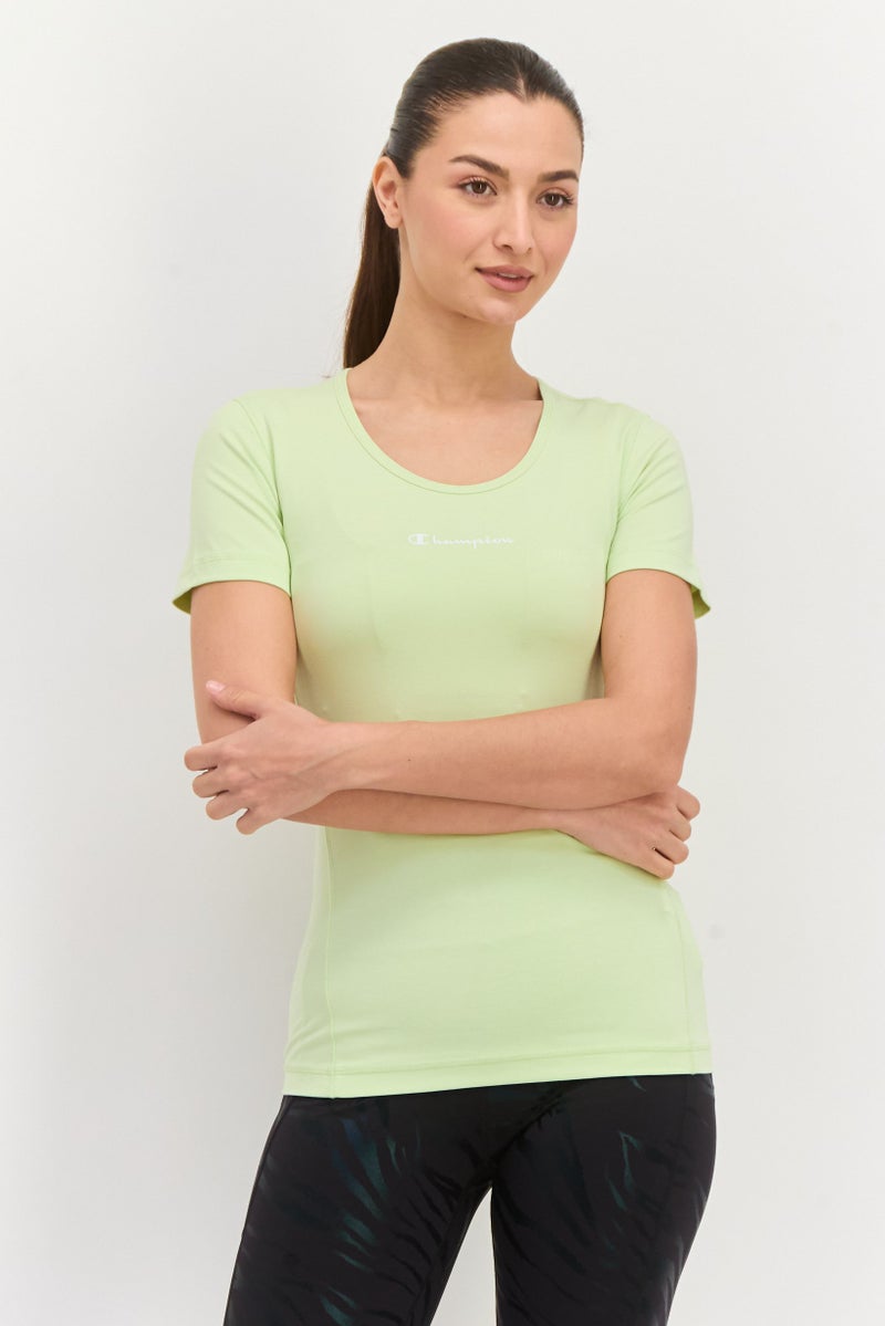 Champion Women Sportswear Fit Short Sleeve Training T-Shirt, Mint Green - Image 1