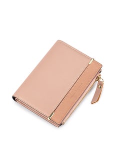 Sleek PU Leather Bi-Fold Wallet Pink