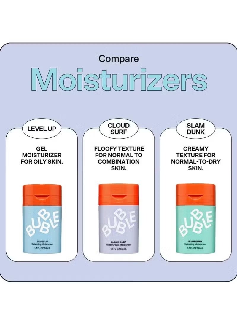 Bubble Skincare Cloud Surf Water Cream Face Moisturizer - Hydrating & Mattifying Moisturizer to Help Rebalance Oils and Minimize Pores with Celery Seed Extract - Suitable for Sensitive Skin (50ml) - Image 2