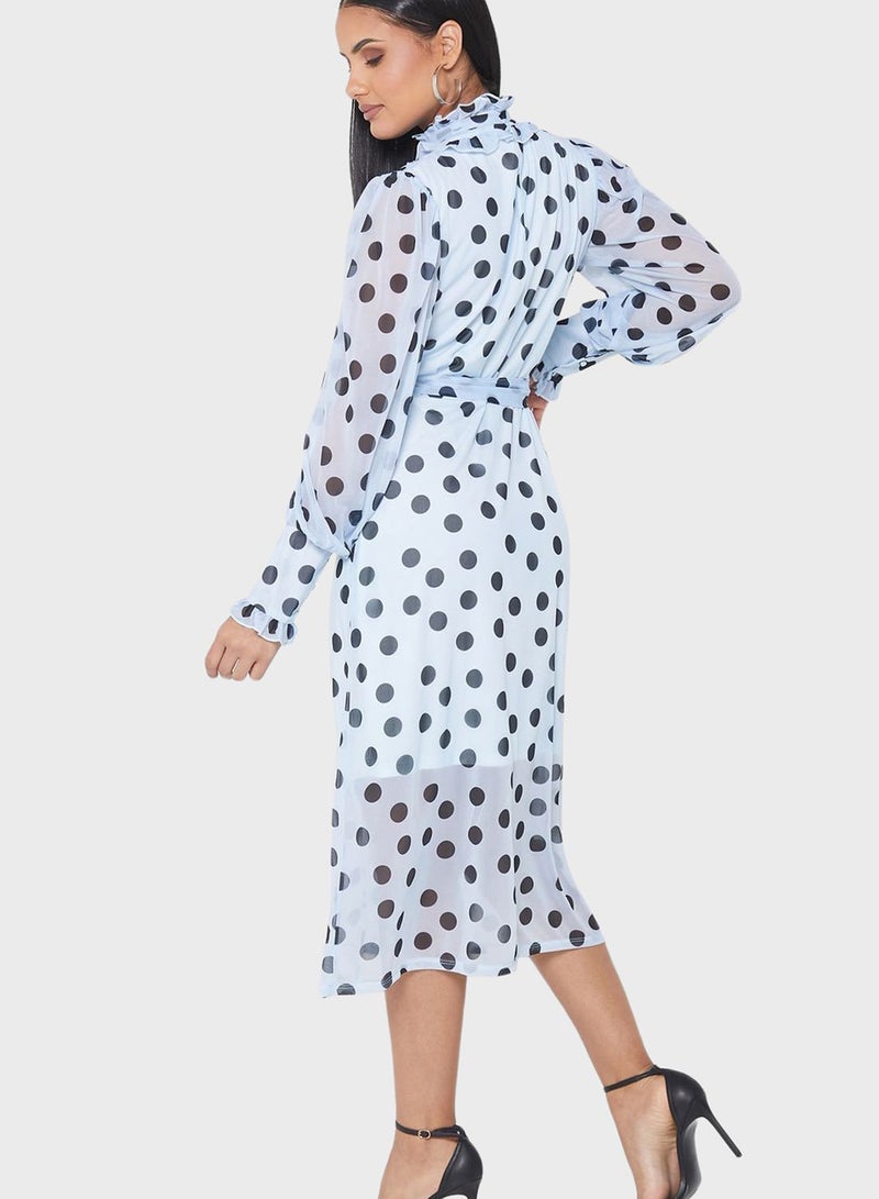 SIVVI for HANIYA Polka Dot Midi Dress  - Image 2